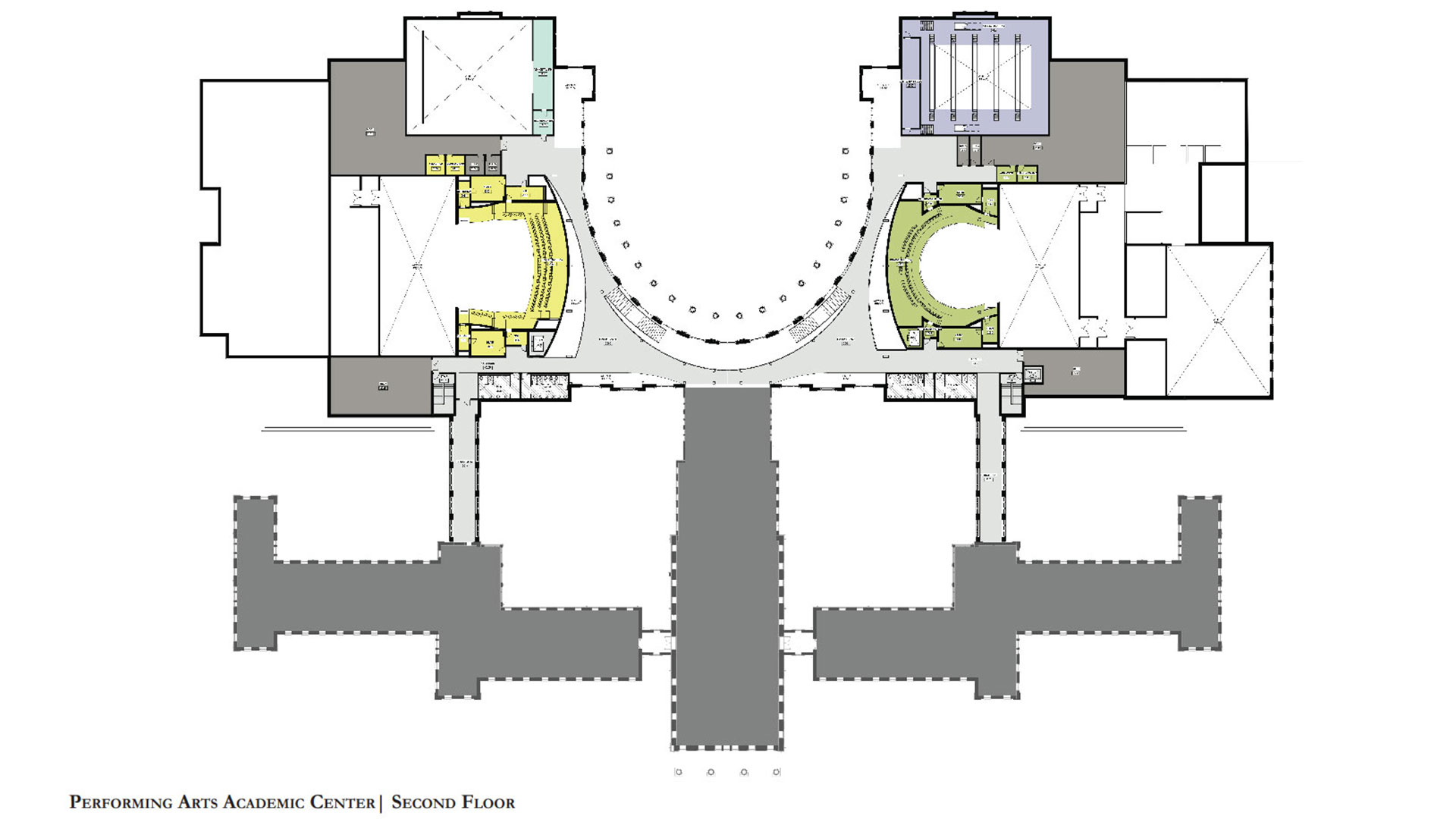 Performing Arts Academics Center Second Floor Plan