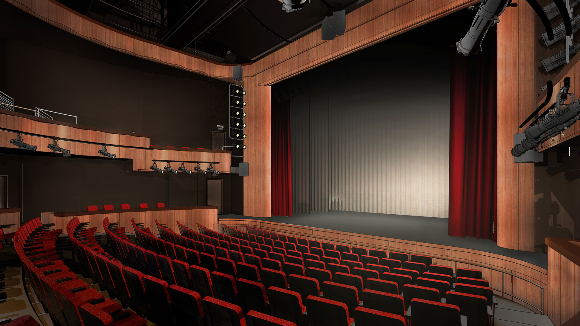 Rendering of the Drama Theatre
